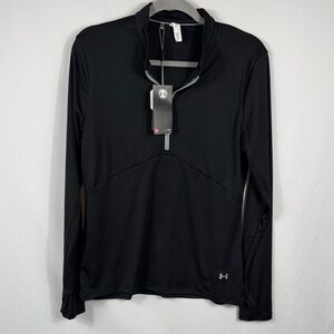Under Armour Golf Black Quarter-Zip Performance Top. Women’s Size L. NWT